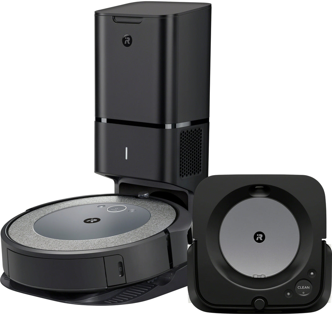 iRobot Roomba i3+ (3550) Robot Vacuum and Braava jet m6 (6113) Robot Mop bundle - Black
