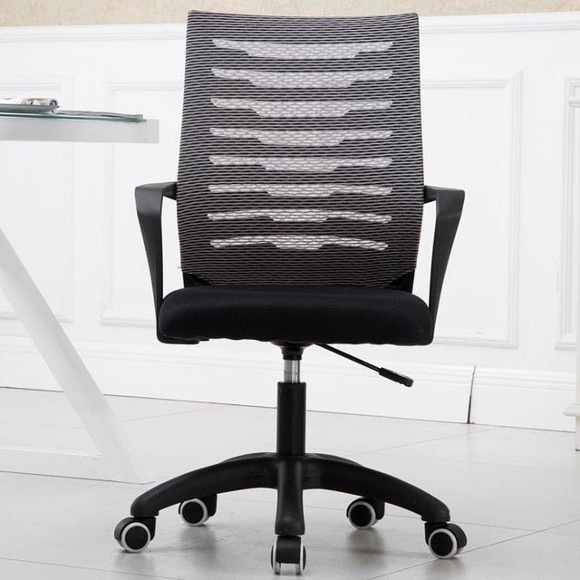 Office Chair Mid Back Swivel Lumbar Support Desk Chair